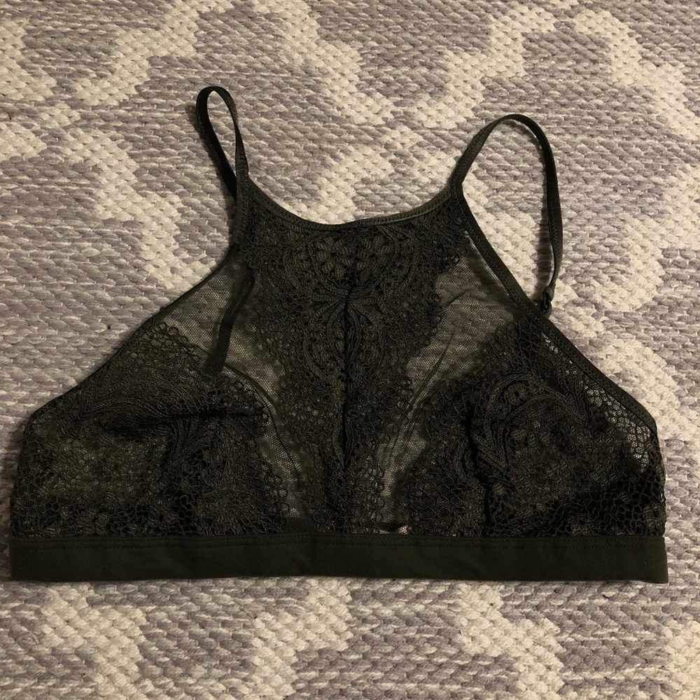 High neck bralette